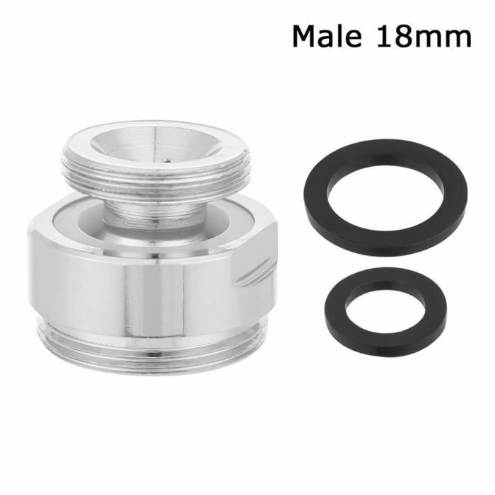 Adaptateur Aérateur Robinet En Laiton - Conversion Filetage 18mm à 22mm (mâle Vers Mâle) - Pour Filtre à Eau, économiseur D'eau