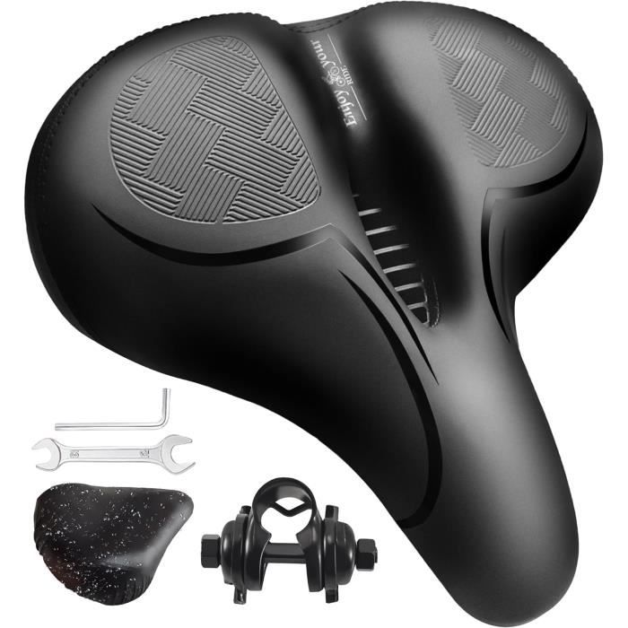 Selle De Velo Selle Velo Extra Large En Mousse A Memoire Et Ergonomique Siege De Velo Impermeable Et Respirante Pour Homme H11 Cdiscount Sport
