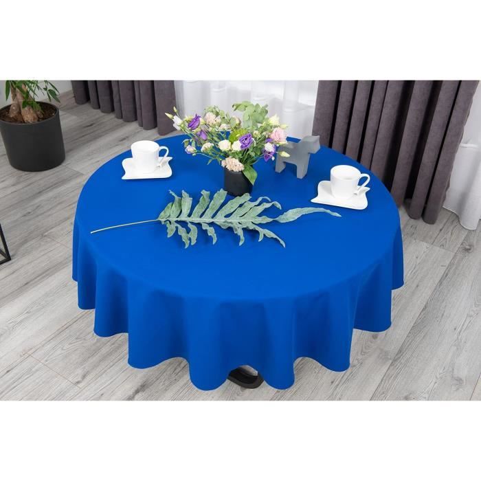Nappe De Table 115x111 Cm En Coton Vert Et Blanc – Occasion Bon État