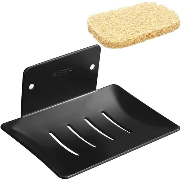 Porte-savon Mural En Acier Inoxydable - Style Moderne - Pour Salle De Bain, Douche, Cuisine - Argent - Neuf