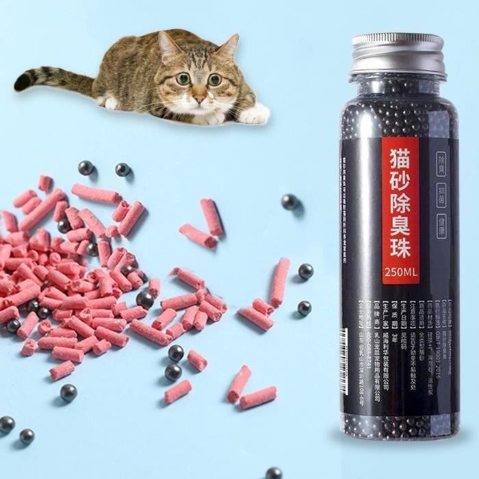 Perles De Desodorisation Litiere Chat 250ml Bouteille Enlevant L Odeur D Excrement Rafraichissante Hjfbk Cdiscount