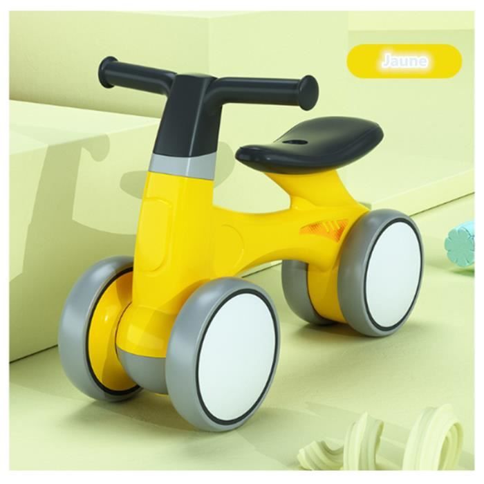 Draisienne Velo Interieur Enfant Velo Bebe Sans Pedales Securite Pour Premier Anniversaire Cadeau 1 3 Ans Jaune Cdiscount Jeux Jouets