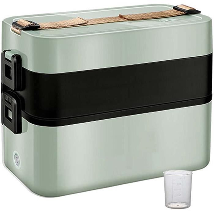 Gamelle Chauffante électrique 100W 3 En 1 - Acier Inox 304, 220V/12V/24V, Pour Voiture, Bureau, Maison, Repas Chauds