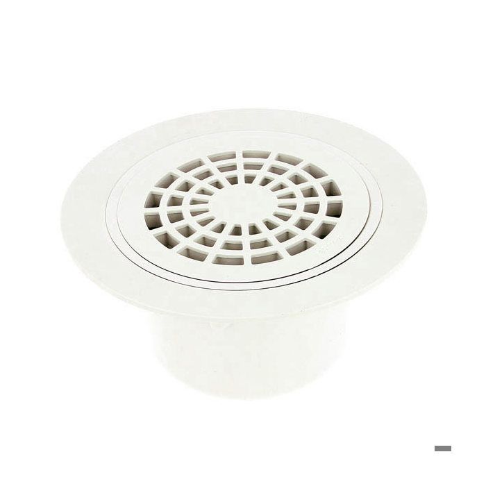 Siphon Sortie Verticale 50 63 Sol Plastique Grille Pvc Blanc Cdiscount Bricolage