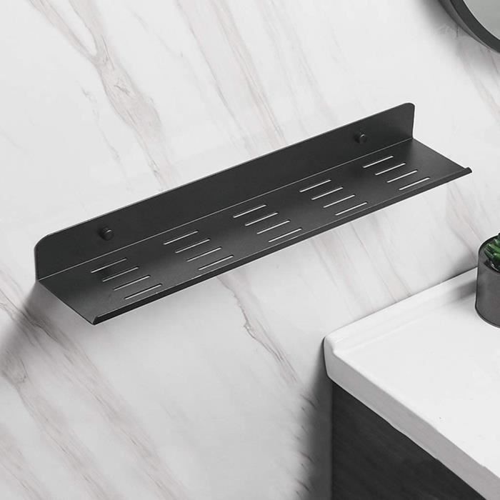 Étagère Salle De Bain Dorée - Rangement Sans Perçage 35cm