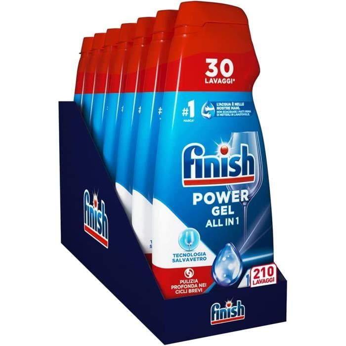 Powergel Gel Lessive pour lave-vaisselle liquide, multifonctions, 100% ...