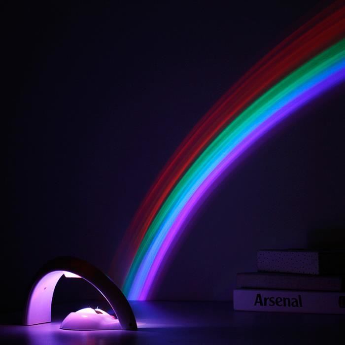 Lampe Led USB projecteur arc en ciel • Veilleuse