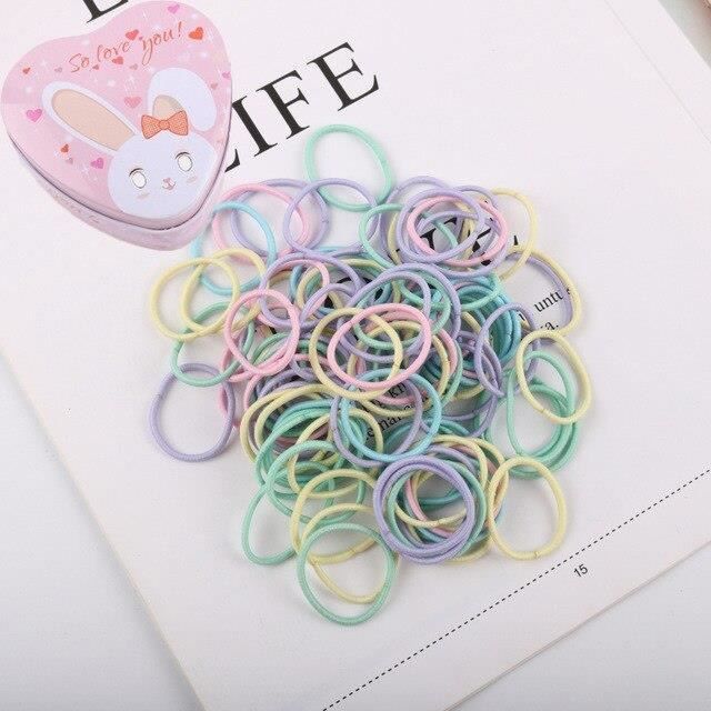 100 Pieces Haute Qualite Coiffure Boite Bebe Fille Elastique Bandes De Cheveux Elastique Pour Queue De Cheval Cheveux Co Wl Cdiscount Au Quotidien