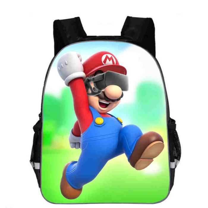 13 pouces sac à dos Sac À Dos Mario Bros Pour Enfants De La Maternelle, Pour Filles Et Garçons