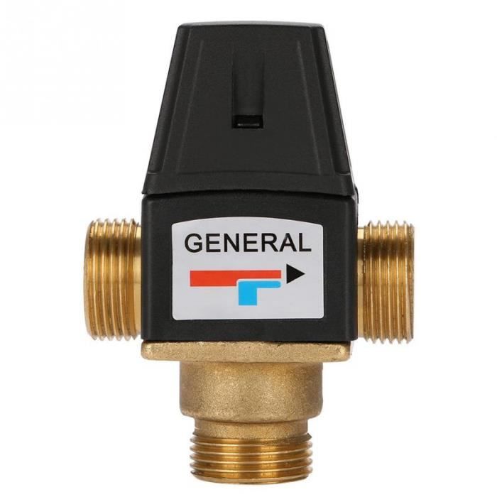 Thermostat,Vanne de mélange thermostatique en laiton pour chauffe-eau