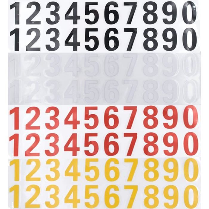 Numéros de boîte aux lettres 09 numéros dadresse numéros autocollants