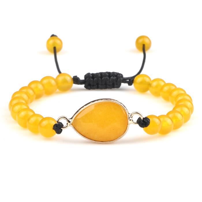 BYUK Bracelet Pierre Femme,7 Chakra Main Tressé Naturel Turquoise Couleur Mixte Cylindrique Pierres Précieuses Vintage Bracelet En Cuir Bracelet Réglable Cadeau Pour Hommes Femmes