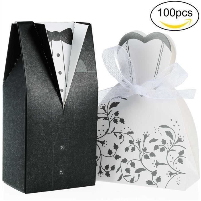 50 Pièces Boîtes Cadeau En Papier Kraft, Boîtes Cadeau Marron, Plier Boîtes Cadeau, Boîtes à Bonbons Hexagonales, Boîte De Bonbons En Papier, Pour