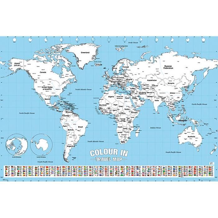 Carte du monde à imprimer, Carte du monde