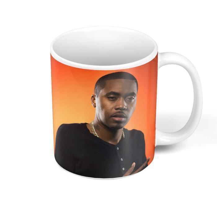 Mug Céramique Nas Rapper Rap Hip Hop Artist Photo 2014 - Cdiscount Maison