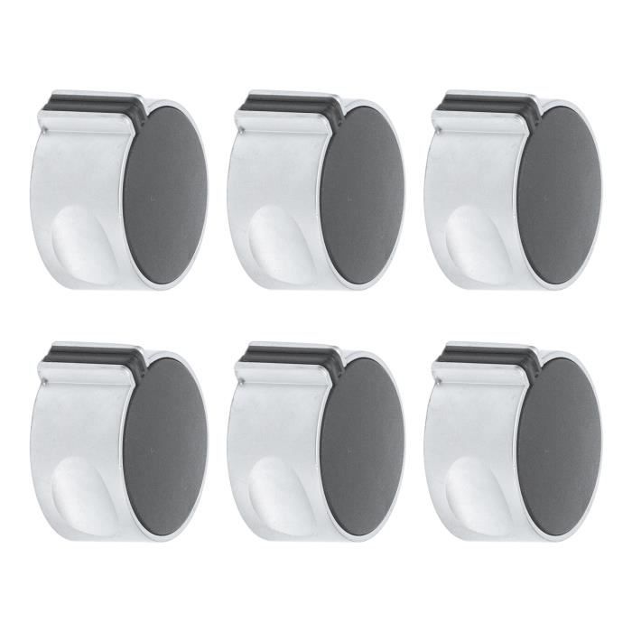 Lot De 5 Boutons De Cuisinière à Gaz - Interrupteur Rotatif Noir, Diamètre 8 Mm - Pour Remplacer Les Boutons Abîmés Ou Manquants