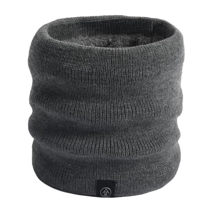 Ensemble Bonnet, Écharpe, Gants D'Hiver - Tricot Doublé Polaire - Taille Unique Adulte