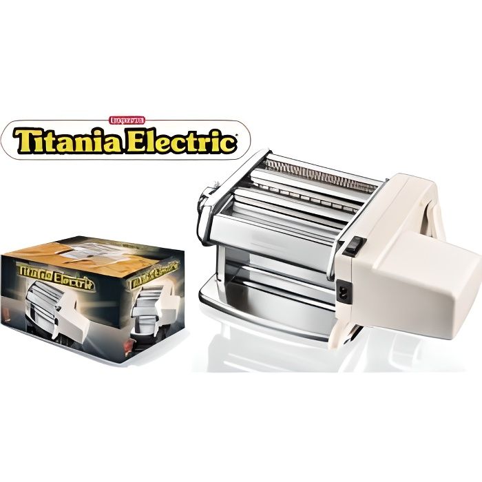 imperia 6758416 machine à pâtes électrique - titania - acier inoxydable