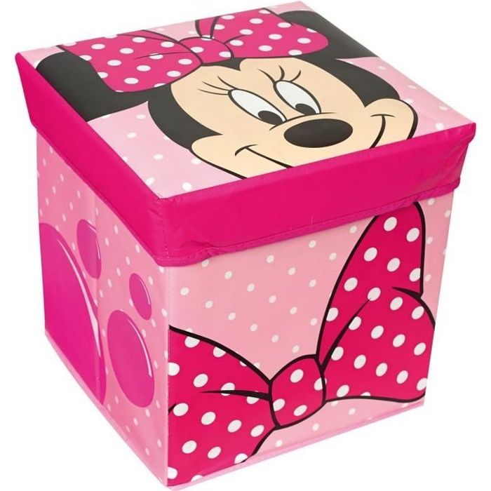 Fun House Disney Minnie tabouret rangement ardoise pour enfant Fun House Disney Minnie tabouret rangement ardoise pour enfant
