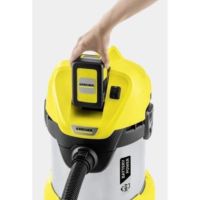 SHOT CASE Aspirateur eau et poussiere KARCHER WD 3 Premium sans fil (sans batterie) 17L