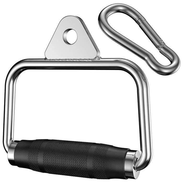 Poignées De Traction Pour Fitness – Bois De Bouleau, Sangle Réglable, Pour Machine à Câble, Barre De Traction - 6