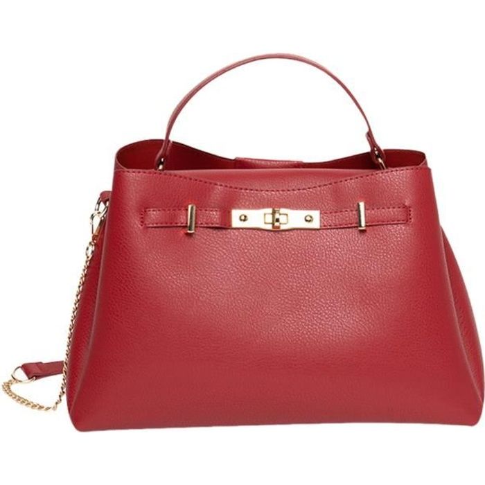 Sac à Main Femme Rouge - Sans Marque - Bon état - Taille Moyenne - Style épaule