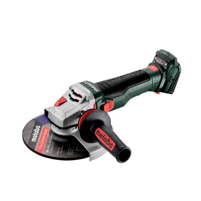 Meuleuse METABO 180 mm 18 V WB 18 LTX BL 15 180 Sans fil Batterie Découper Métal