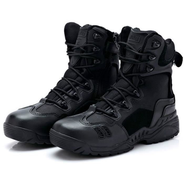Ｈ＆Ｙ Tactiques Militaires de Combat Bottes Hommes Bottes de Randonnée Chaussures de Trekking extérieures Respirantes Antidérapant 