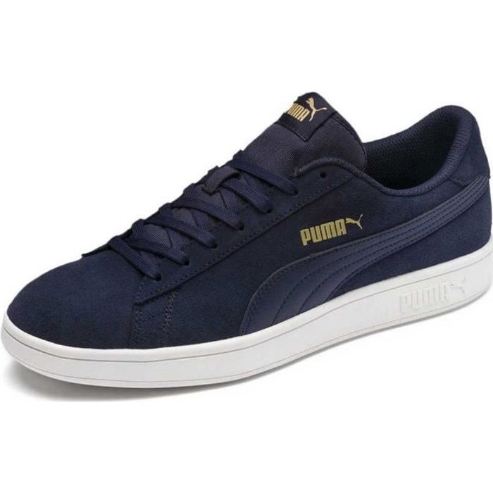 Chaussures homme baskets puma smash v2. puma smash v2 est la nouvelle interpretation de l icone puma smash. la silhouette inspir Bleu Cdiscount Chaussures