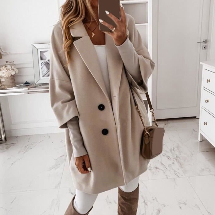 Caban deals femme beige