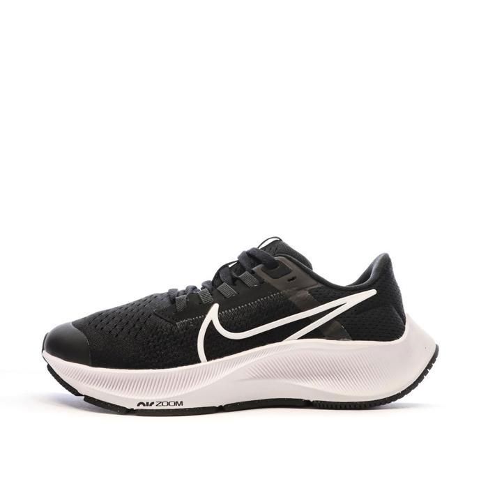 chaussures de running nike air zoom pegasus 38 gs pour garçon - noir