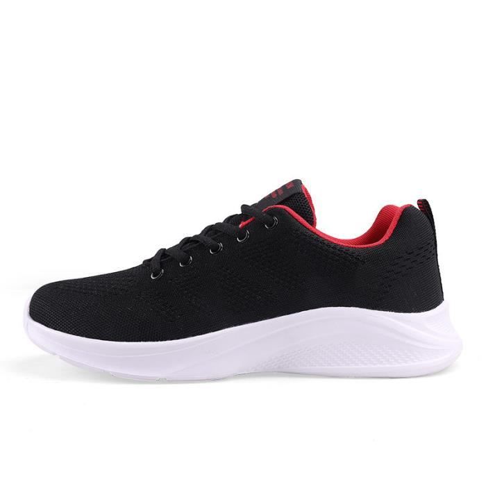 KIANII Chaussures de sport pour hommes Semelle épaisse Chaussures décontractées à rebond absorbant les chocs et résistantes à lusure