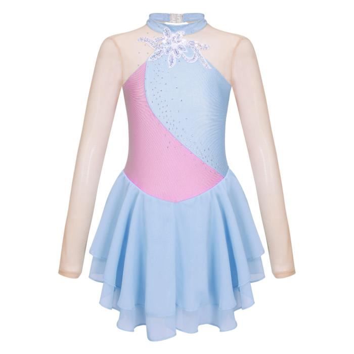 Pantalon Brillant Fille Oyolan - Strass Patinage Artistique Danse Gym - Taille 5-16 Ans