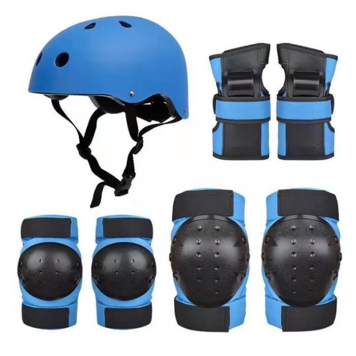 FAYITING Protection Roller Enfant 6 Pcs Protège-Poignet Coudière Genouillère, Protection Skateboard Enfant Avec Sac Mesh, Équipement De Protection, Kit De Protection Roller Enfant