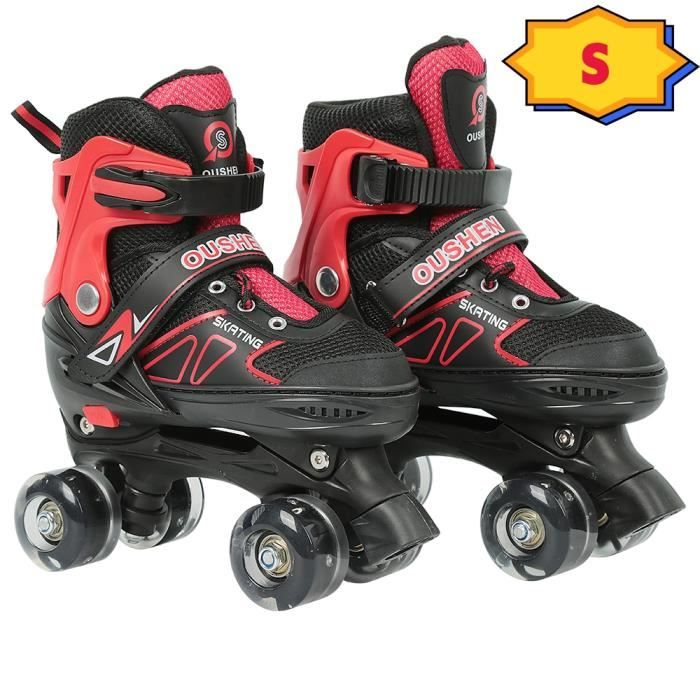 Patins à Roulettes Réglables Pour Enfants - Taille 30-33 - Orange - RV-Parts - Neuf