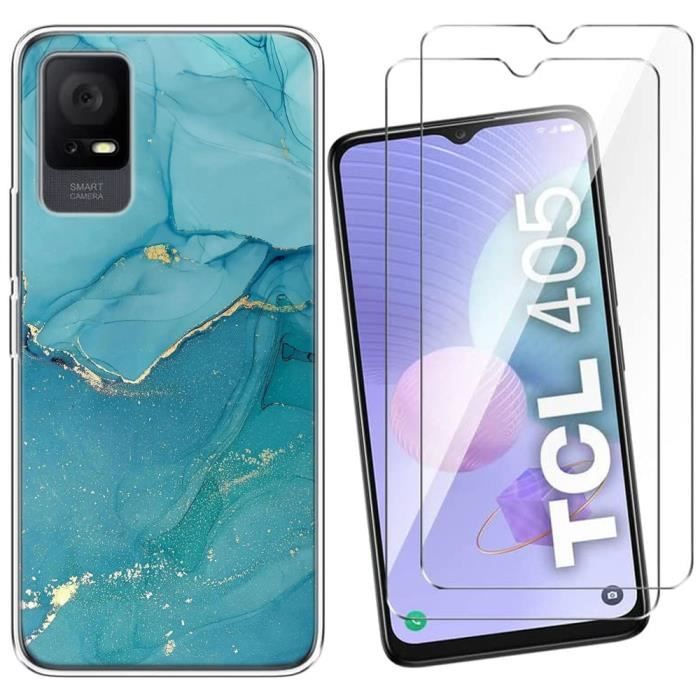 Custodia TCL 405/406/408 Con Staffa Girevole 360° E Vetro