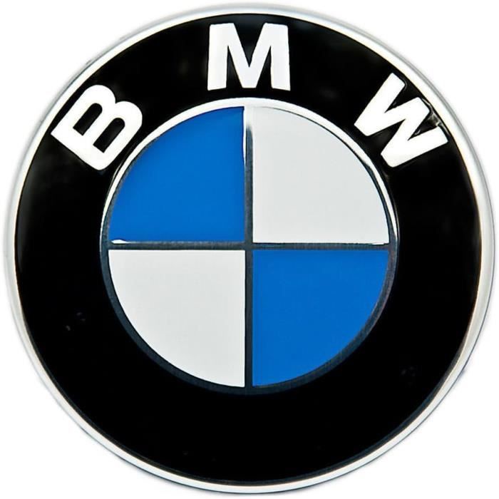 74mm +82mm BMW Emblème Carbone Bleu Badges Logo Capot Avant Bonnet Arrière Boot Badge