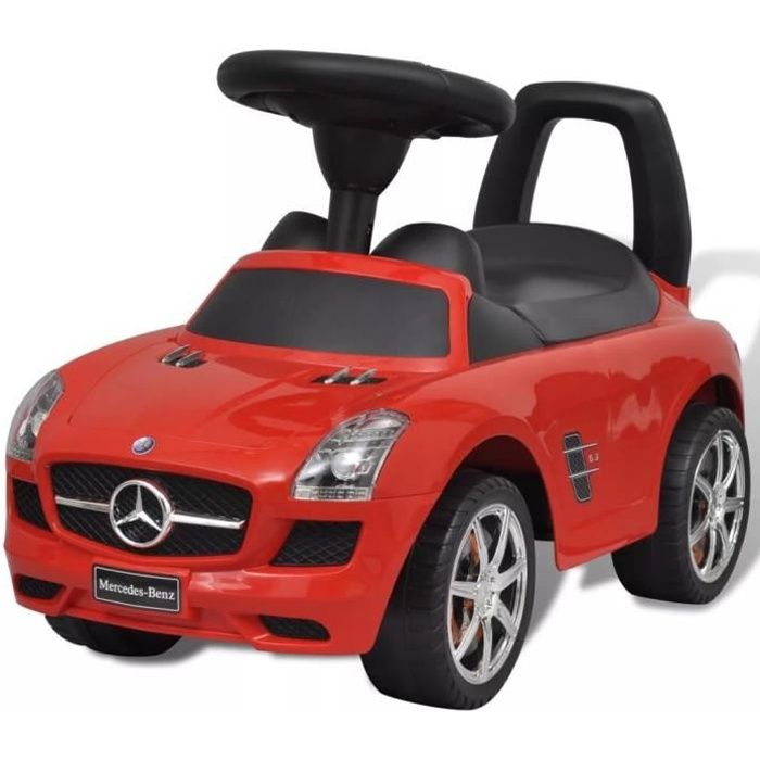 Mercedes Benz Pousse-pied Voiture enfant rouge - Cdiscount Jeux - Jouets
