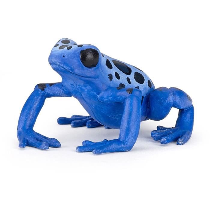 figurine grenouille équatoriale - bleu - papo - la vie sauvage - enfant - intérieur