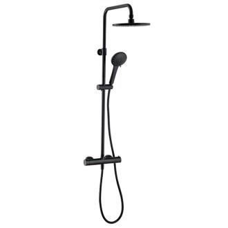 Colonne de douche Black Roma Comfort 5 jets Wirquin 60722893 - Mitigeur thermostatique - 100% made in France