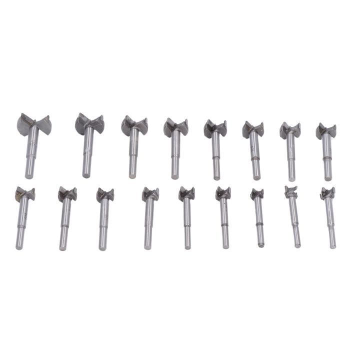 Lot De 20 Forets Forstner 10-40 Mm - Pour Bois Et Bois Dur, Pointe Centrée, Profondeur 50 Mm