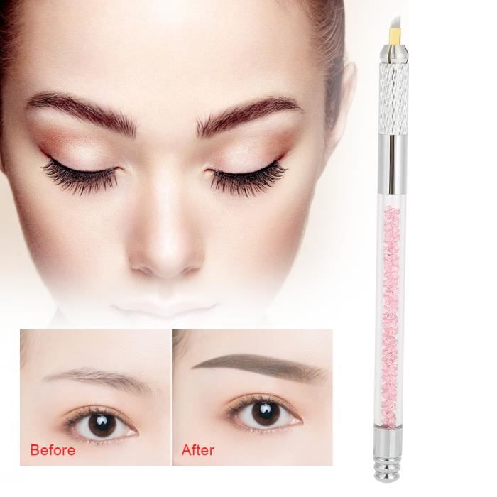 Lot De 3 Crayons/stylos à Sourcils + Brosse - Pour Maquillage Semi-permanent Ou Quotidien