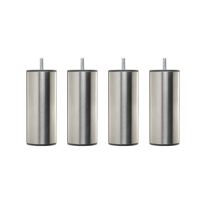 4 pieds cylindriques inox 15 cm - Gris - Fabriqué en France - Someo