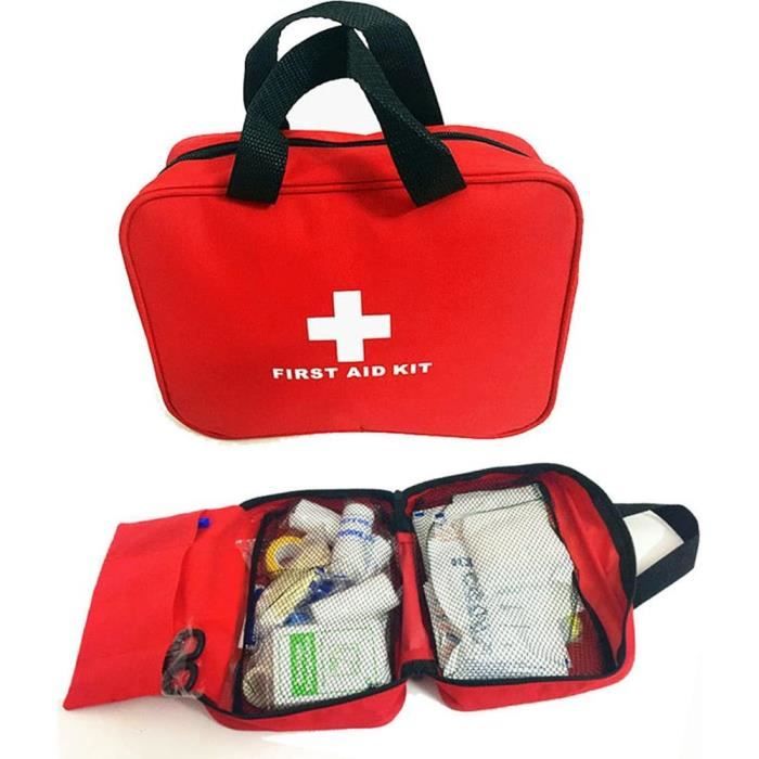 Trousse de premiers secours Portable rouge étanche 1,2 l