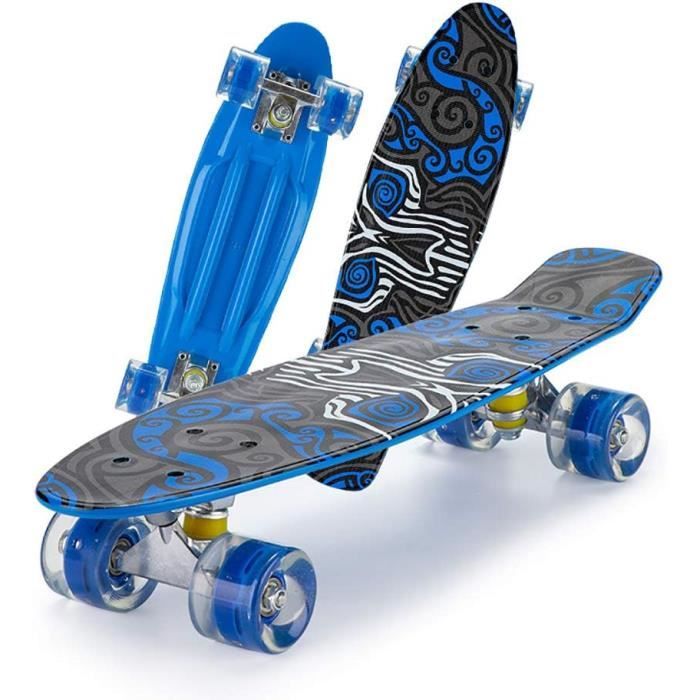 Planche De Skateboard Vierge Pour Enfants – Personnalisable Et DIY, Complète, Couleur Bois Naturel (58,5x14,6 Cm)