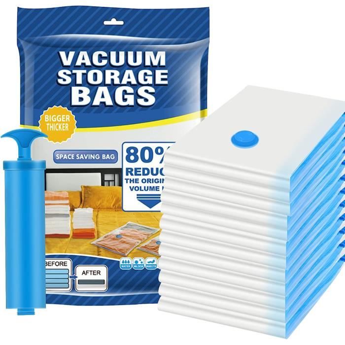 Generic Lot de 9 Sac sous vide de stockage vêtements110 x80 CM à prix pas  cher