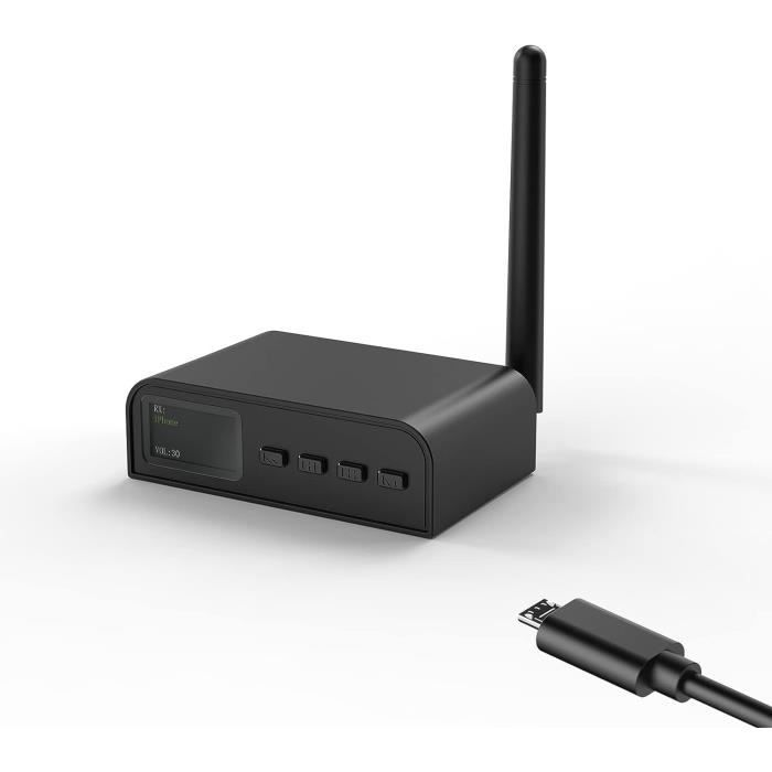 Adaptateur Bluetooth Audiocore AC830, émetteur/récepteur Toslink Et AUX, Batterie Rechargeable