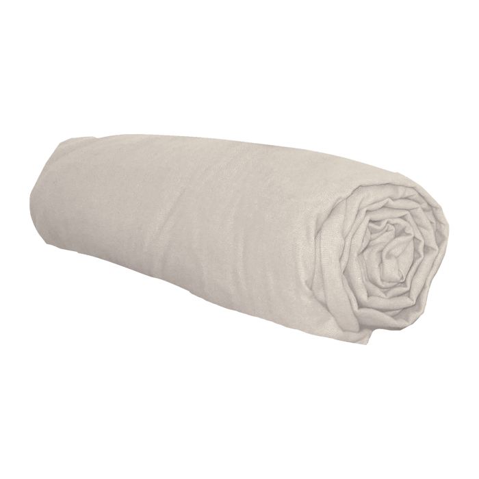 Drap housse en flanelle Beige 160x200 cm