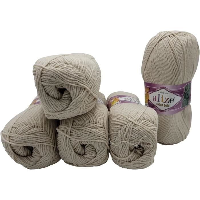 Wohnkult Alize 3 x 100 g de laine Cotton Gold Premium 59