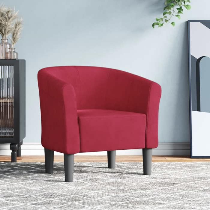 vidaXL Fauteuil Cabriolet Chaise avec Accoudoirs Canapé avec Dossier Siège Rembourré Meuble de Salon Chambre Bureau 356447